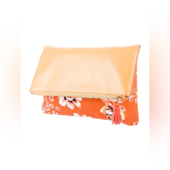 Rachel Pally Handbags - Rachel Pally Reversible Blossom Orange Clutch Bag